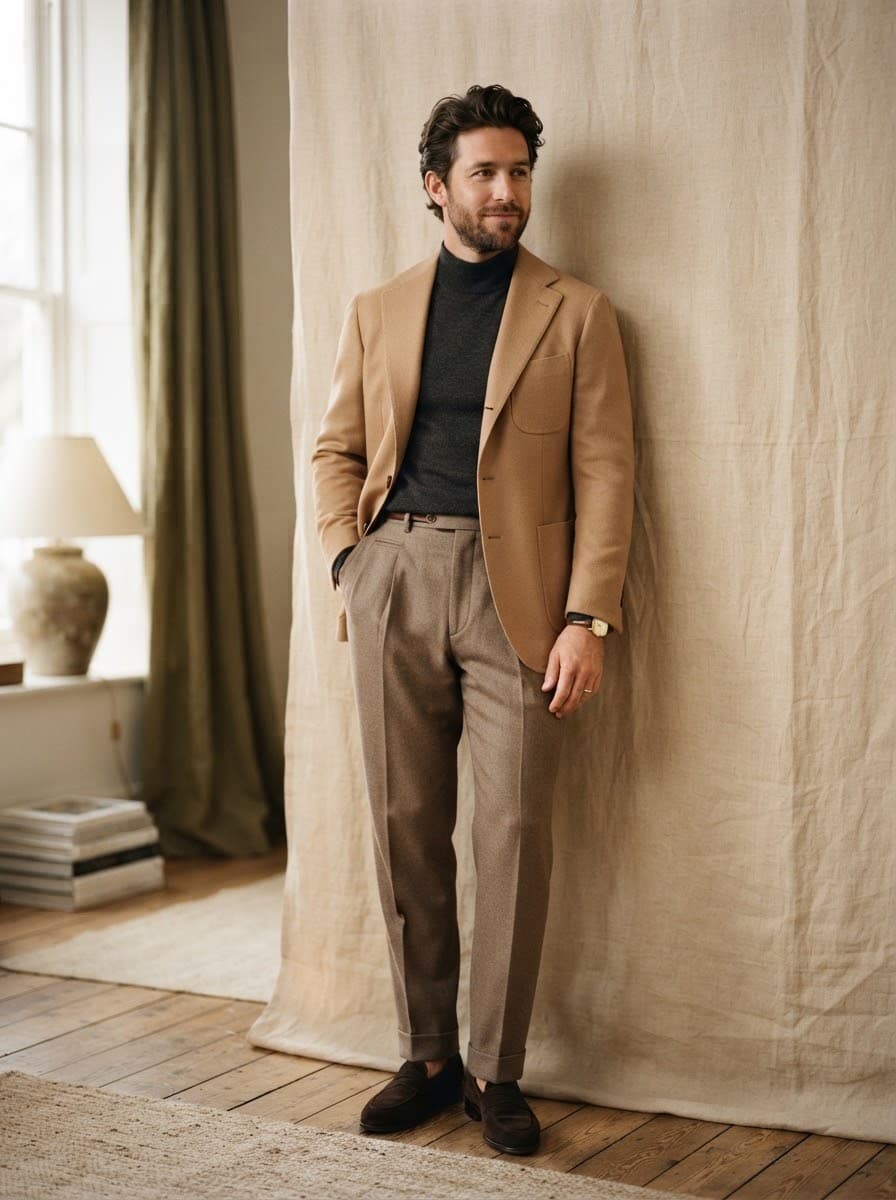 Luxury editorial fashion photography of menswear