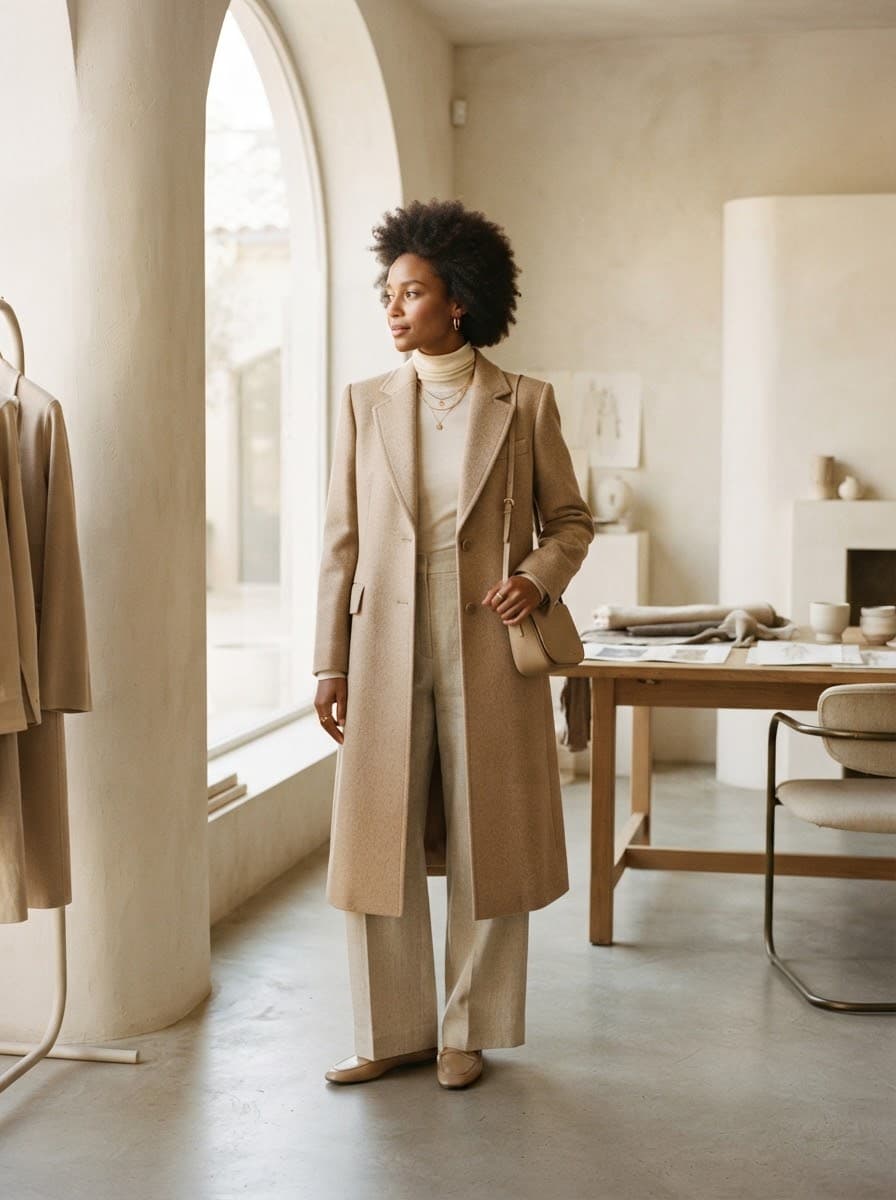 Luxury editorial fashion photography of elegant womenswear