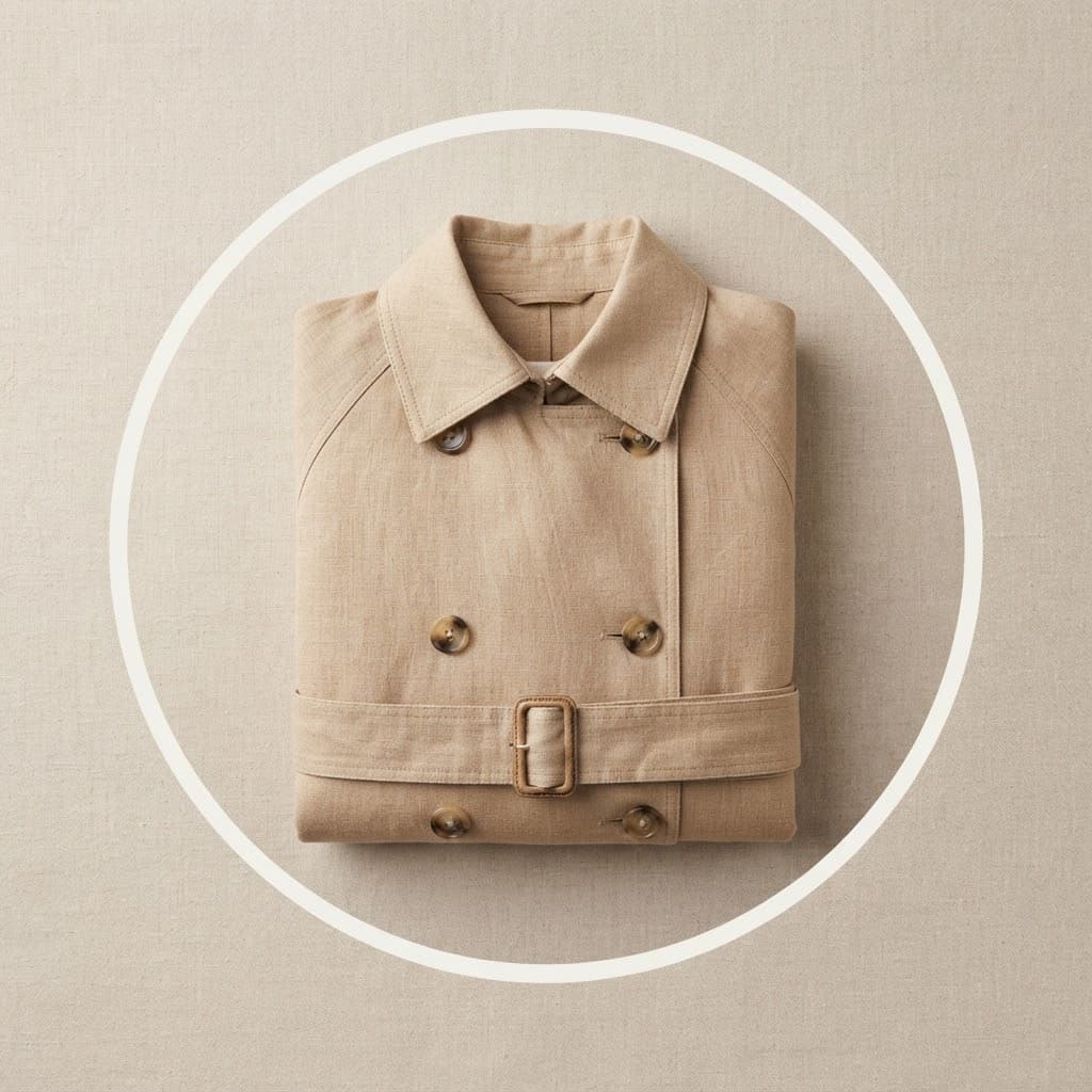 Velora Organic Linen Trench Coat