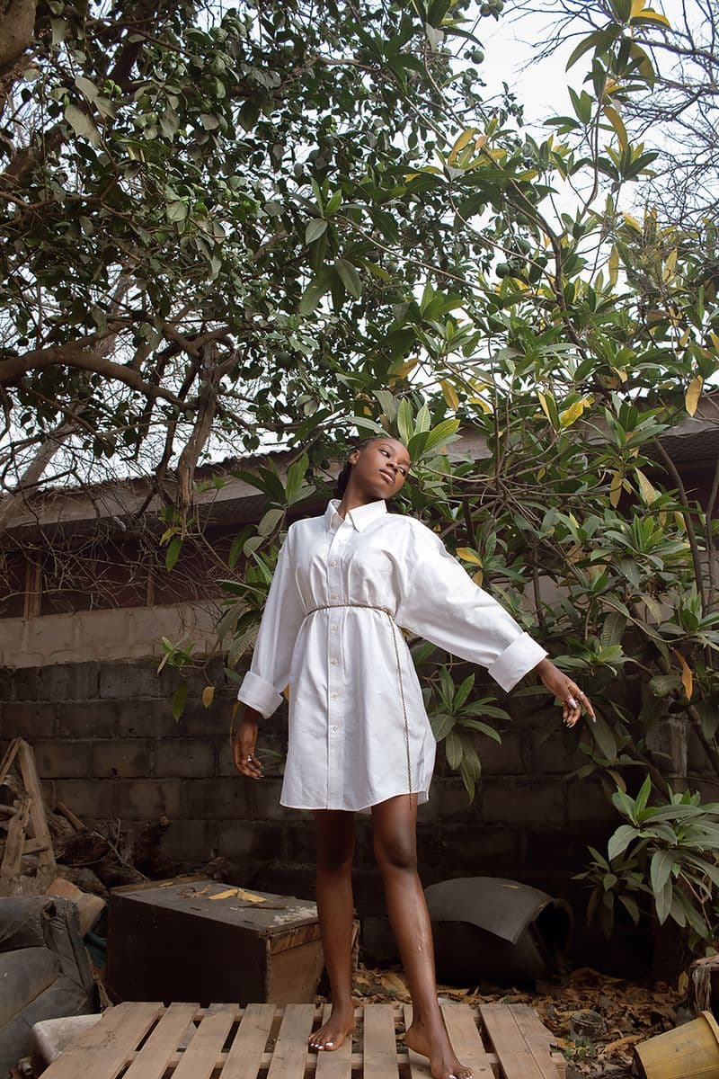 Oversized Cotton Shirt Dress