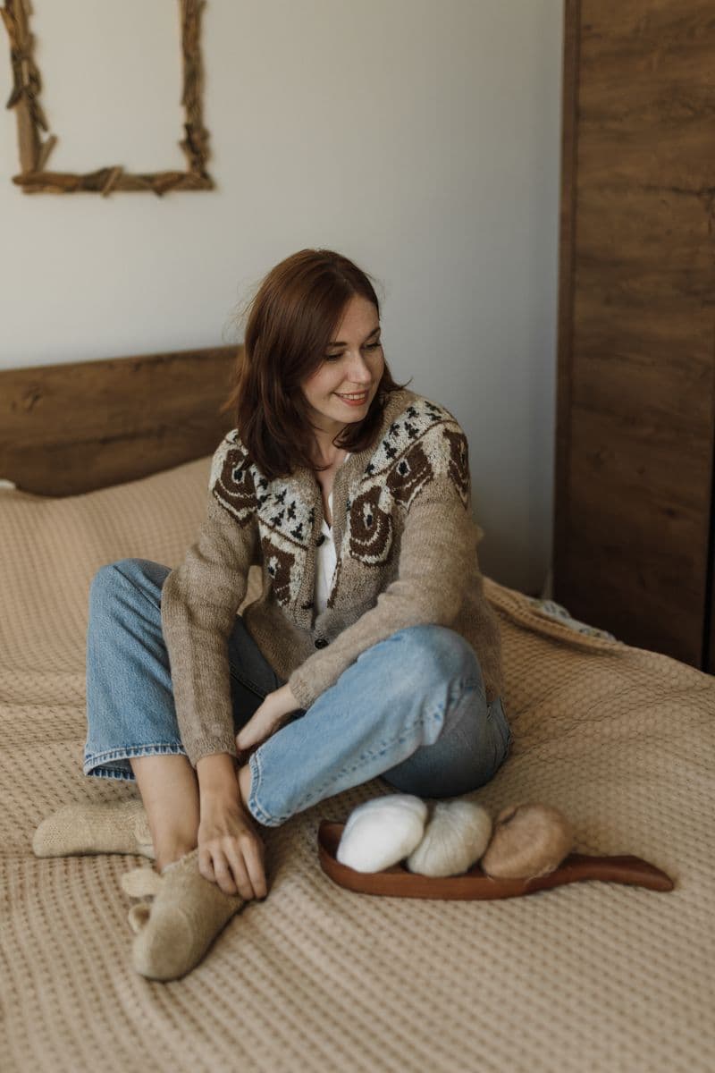 Relaxed Wool Cardigan — view 1